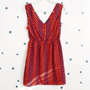 Red & Blue Dress - Size Medium
